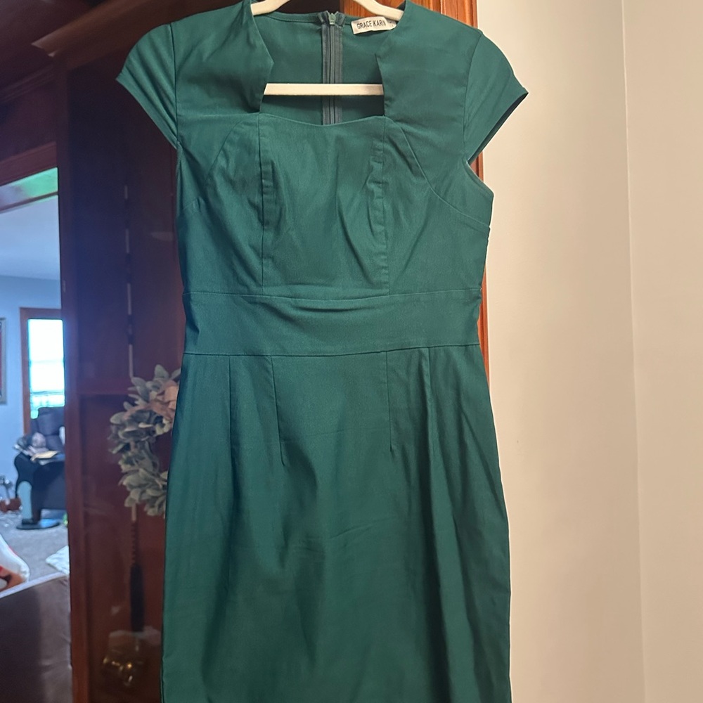 Grace Karin Teal Mini Dress